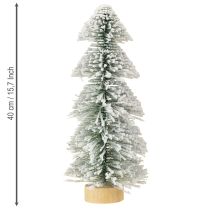 Artículo Mini árbol de Navidad LED abeto navideño cubierto de nieve 40cm