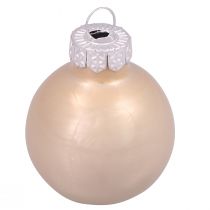 Artículo Mini bolas navideñas bolas de árbol de cristal cachemira Ø3cm 22 piezas