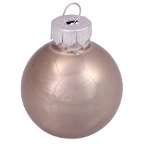 Artículo Mini bolas navideñas bolas de árbol de cristal cachemira Ø3cm 22 piezas