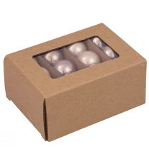 Artículo Mini bolas navideñas bolas de árbol de cristal cachemira Ø3cm 22 piezas