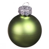 Artículo Mini bolas navideñas cristal verde claro mix Ø3cm 22 piezas