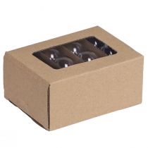 Artículo Mini bolas navideñas cristal retro transparente Ø3cm 22uds