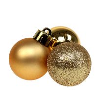 Artículo Mini bola navideña oro Ø3cm 14 piezas