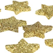 Artículo Mini estrella brillo oro 2,5cm 96uds