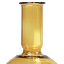 Artículo Mini florero florero de vidrio amarillo florero de vidrio Ø8cm H16.5cm