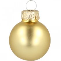 Artículo Mini bolas navideñas cristal dorado Ø2,5cm 24uds