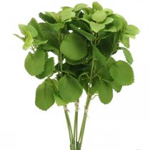 Verde menta artificial, ramas de menta decorativa, flor de seda L32cm 3pcs