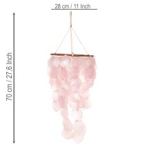 Artículo Campanilla de viento decorativa colgante para salón y jardín, 70 cm