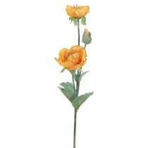 Artículo Flores Artificiales Flor de Amapola Artificial Amapola Decorativa Naranja 48cm