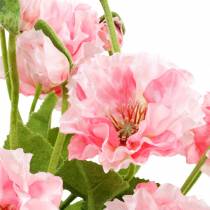 Artículo Amapola oriental, flor artificial, amapola en maceta rosa