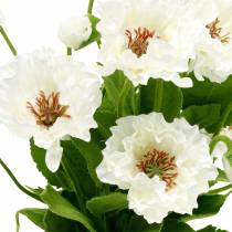 Artículo Amapola en una olla de flores de seda blanca decoración floral