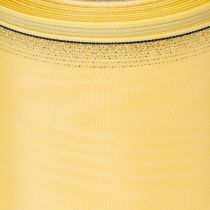 Artículo Cinta de moiré para corona, amarilla con ribete dorado, 125 mm x 25 m - Cinta de luto de alta calidad, cinta decorativa, cinta para lazo.
