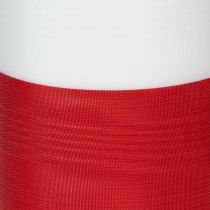 Artículo Cinta de corona de muaré, cinta de luto blanco-rojo, cinta decorativa de 150 mm, cinta conmemorativa de luto flor, tafetán de acetato de 25 m