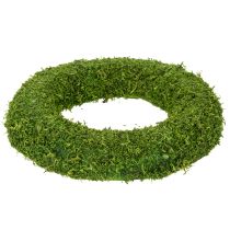 Artículo Corona de musgo decorativa para arreglos de temporada y diseño individual, 15 cm, 6 piezas