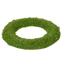 Artículo Corona de musgo como base versátil para ideas creativas de floristería y decoración, 20 cm, 4 piezas