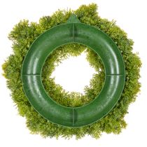 Artículo Corona de musgo artificial, decorativa para mesa o puerta, 28 cm.