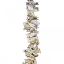 Guirnalda con conchas decoración marinera verano cadena conchas colores naturales L130cm