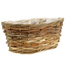 Artículo Cesta cesta ovalada marrón claro L27cm