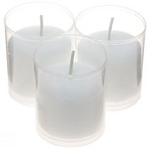 Artículo Vela de recambio para vela de tumba blanca H5.8cm 20 uds