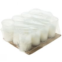 Artículo Vela de recambio para vela de tumba blanca H10cm 12 uds