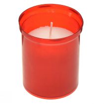 Artículo Velas de recambio para velas de tumba rojas H6.5cm 22h 15uds