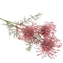 Artículo Alfiletero de flores artificiales, rama de protea en flor de 65 cm, 3 unidades
