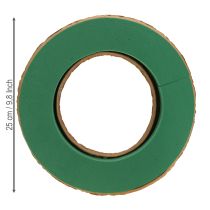 Artículo Base de corona de espuma floral húmeda de cartón Ø25cm 2 uds