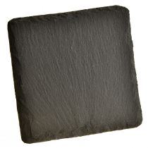 Artículo Posavasos cuadrados plato pizarra natural negro 10×10cm 6ud
