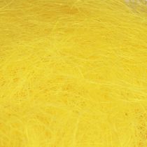 Artículo Hierba de sisal de fibra natural para manualidades Hierba de sisal amarilla 300g