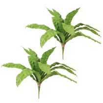 Artículo Plantas artificiales Helecho nido de pájaro 5,5×22cm 2 uds
