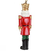 Artículo Cascanueces colgantes navideños (juego de 4 piezas, rojo, verde y dorado, 10 cm)