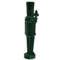 Artículo Figura de Cascanueces, de pie, decoración navideña, flocada, 77 cm