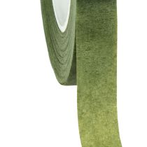 Artículo OASIS® Flower Tape, cinta floral autoadhesiva, verde musgo W13mm L27.5cm 2 piezas