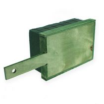 Artículo Ladrillo de espuma floral verde metal madera base de arreglo 4 piezas
