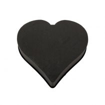 Corazón de espuma floral negro 28cm x 30cm x 5cm 2pcs