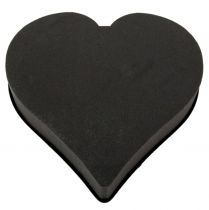Espuma floral corazón negro 38cm 2pcs