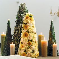 Artículo Cono de espuma floral verde Al60cm Ø18cm 1 pieza