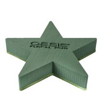 Artículo Estrella de espuma floral húmeda para arreglos 25 x 25 x 4,5 cm