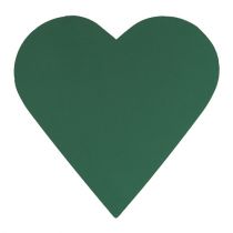 Artículo Espuma floral corazón floral verde 46cm x 45cm 2uds