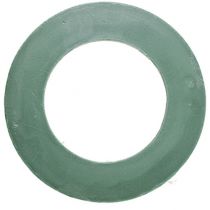 Artículo Anillo de espuma floral corona verde masa enchufable Ø42cm 2 piezas