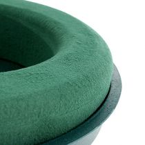 Artículo Anillo de espuma floral con cuenco verde Ø30cm H4,5cm 2 piezas