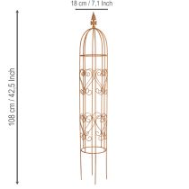 Artículo Enrejado de jardín, soporte para rosales y otras plantas trepadoras, diseño de jardín ideal, 108 cm, juego de 2.