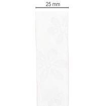 Artículo Cinta de organza, cinta floral para regalo, rosa, 25 mm, 18 m