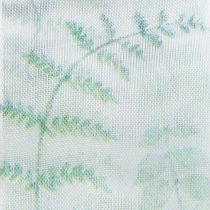 Artículo Cinta de organza, cinta de gasa, ramas frondosas, verde, 40 mm, 15 m