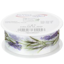 Artículo Cinta de organza, cinta de gasa, cinta decorativa, lavanda, 40 mm, 20 m