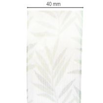 Artículo Cinta de organza, cinta de gasa, cinta verde para plantas, 40 mm x 15 m