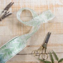 Artículo Cinta de organza, cinta de gasa, cinta verde para plantas, 40 mm x 15 m