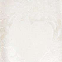 Artículo Cinta de organza color crema, cinta decorativa con corazones, 40 mm de ancho, 15 m de largo.