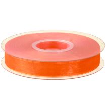Artículo Cinta de organza cinta de regalo cinta naranja orillo 15mm 50m