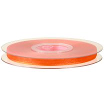 Artículo Cinta de organza cinta de regalo cinta naranja orillo 6mm 50m